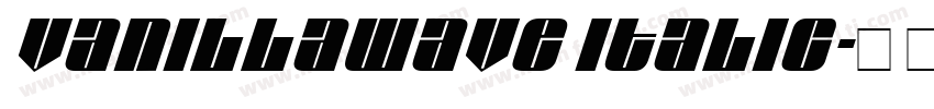 vanillawave italic字体转换